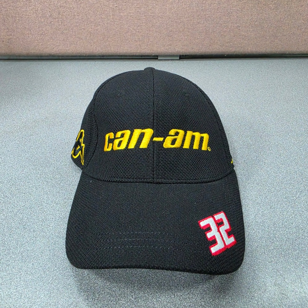 Kappa Can-Am Hat Mens OSFA Black Good Go Fas Racing 32 Embroidered Cap